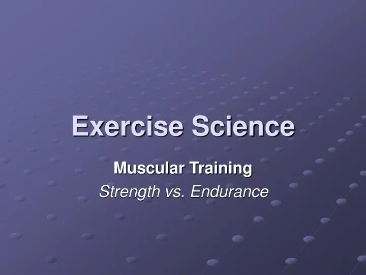 exercise science