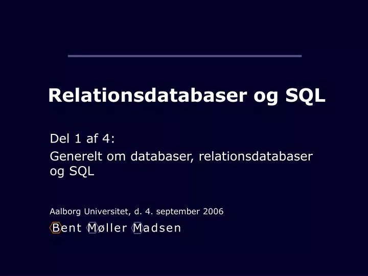 relationsdatabaser og sql