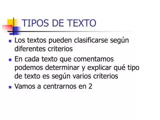 tipos de texto