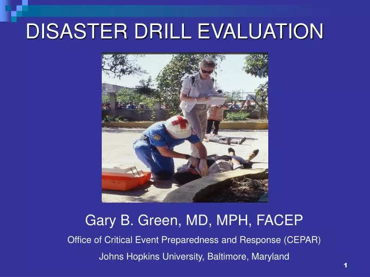 disaster drill evaluation