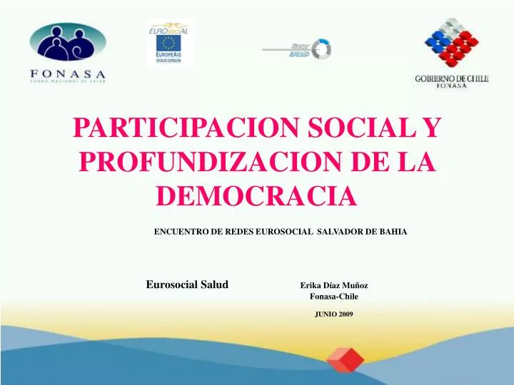 participacion social y profundizacion de la democracia