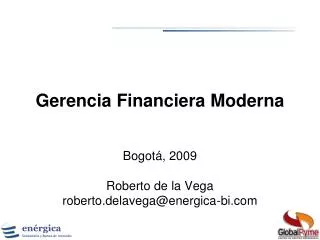 Gerencia Financiera Moderna