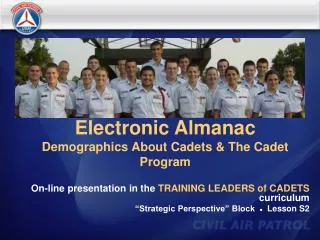 Electronic Almanac Demographics About Cadets &amp; The Cadet Program