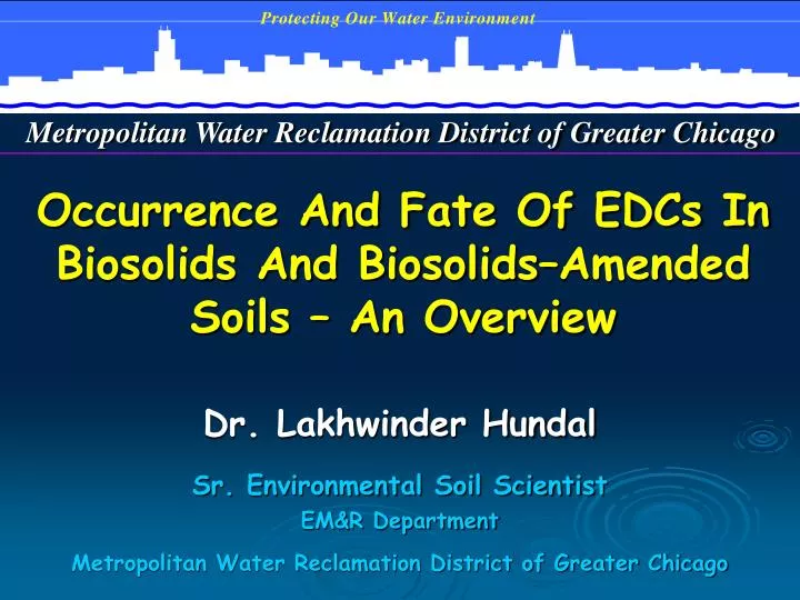 occurrence and fate of edcs in biosolids and biosolids amended soils an overview