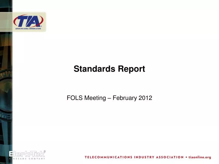 standards report