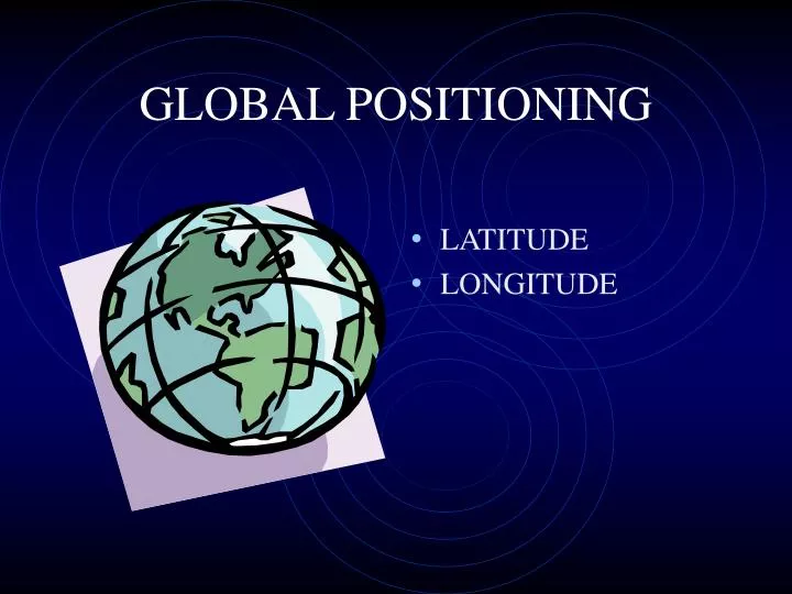 global positioning