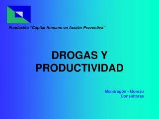 drogas y productividad