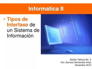 Informatica II