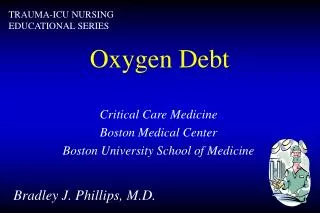 Oxygen Debt