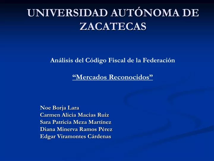 universidad aut noma de zacatecas