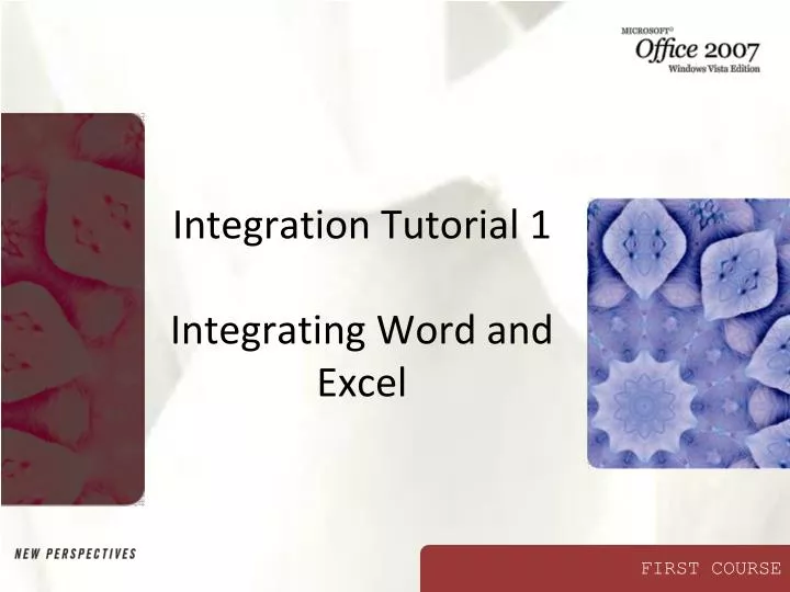 integration tutorial 1 integrating word and excel