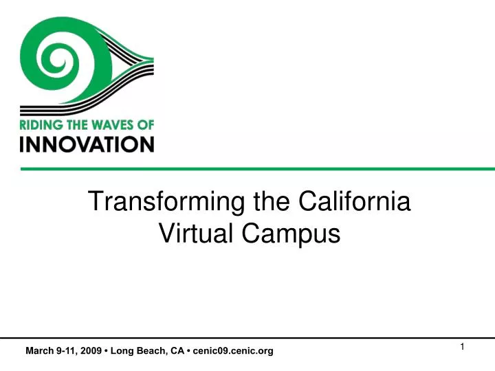 transforming the california virtual campus