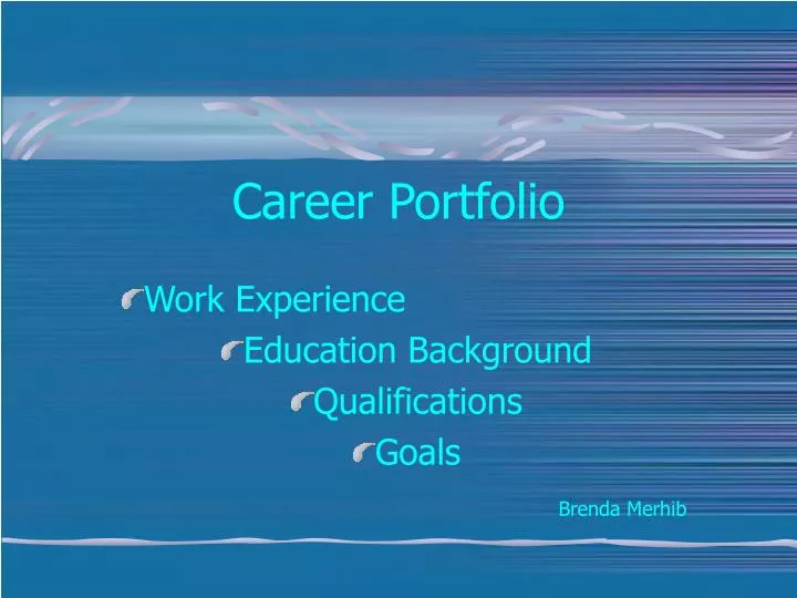 career portfolio