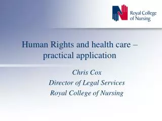 Human Rights and health care – practical application