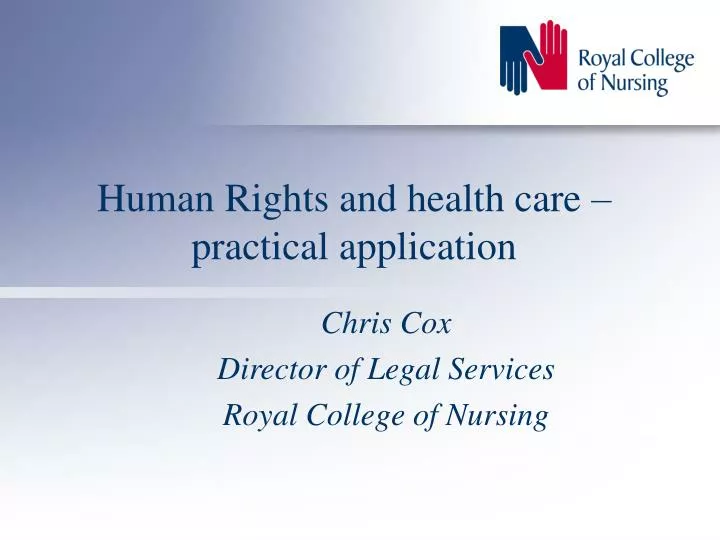 human rights and health care practical application