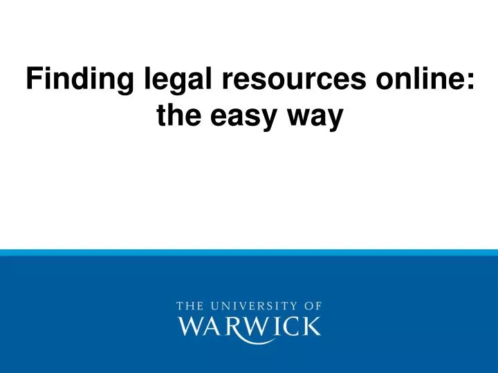 finding legal resources online the easy way