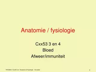 anatomie fysiologie