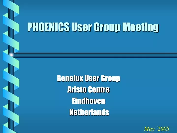 phoenics user group meeting