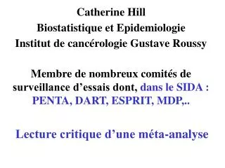lecture critique d une m ta analyse