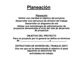 planeaci n