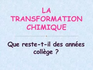 que reste t il des ann es coll ge