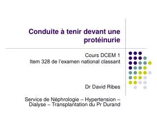 conduite tenir devant une prot inurie