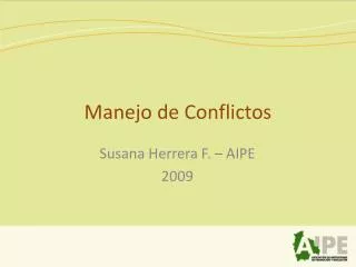 manejo de conflictos