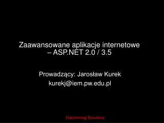 zaawansowane aplikacje internetowe asp net 2 0 3 5
