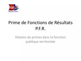 prime de fonctions de r sultats p f r