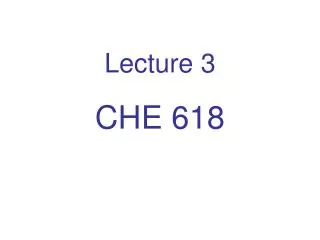 Lecture 3