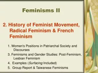 Feminisms II