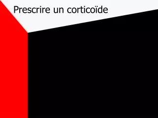 prescrire un cortico de