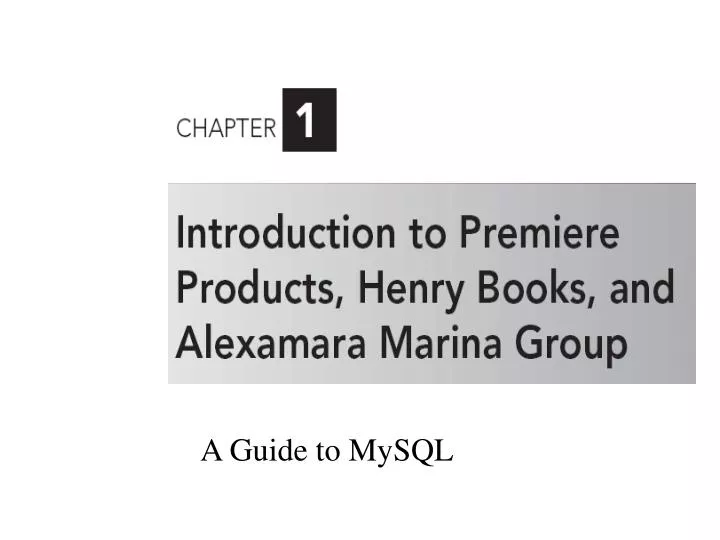 a guide to mysql