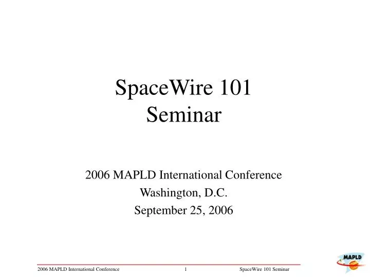 spacewire 101 seminar