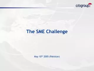 The SME Challenge