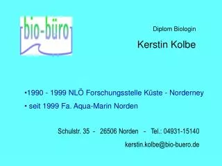 Diplom Biologin Kerstin Kolbe