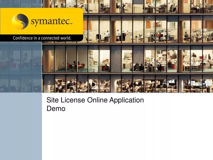 site license online application demo