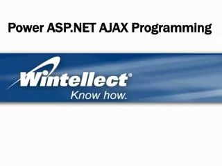 Power ASP.NET AJAX Programming
