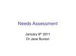 Needs Assessment - slide 1