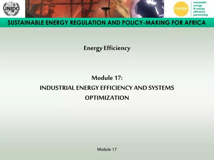 energy efficiency module 17 industrial energy efficiency and systems optimization
