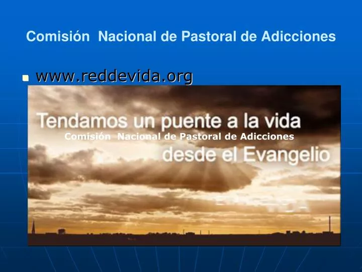 comisi n nacional de pastoral de adicciones