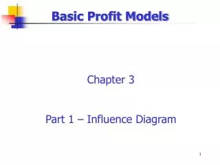 Basic Profit Models