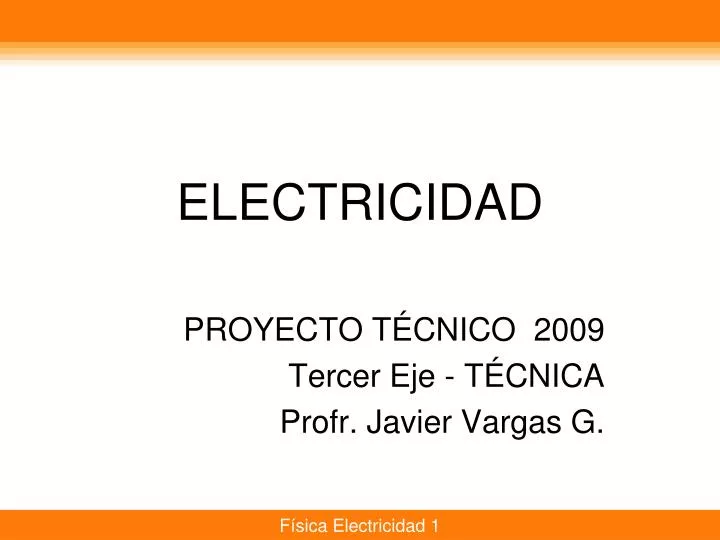 electricidad