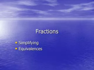 fractions