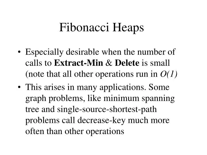 fibonacci heaps