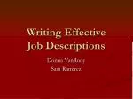 Writing Effective Job Descriptions - slide 1