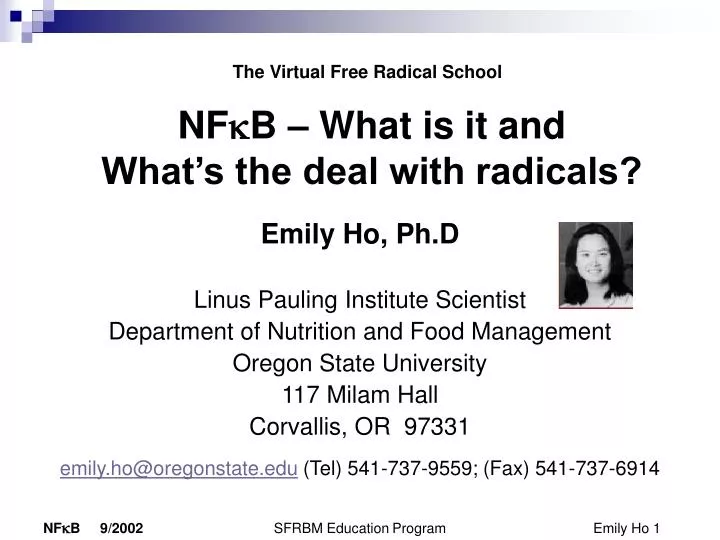 nf k b what is it and what s the deal with radicals