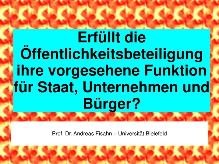 prof dr andreas fisahn universit t bielefeld