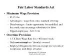 Fair Labor Standards Act - slide 1