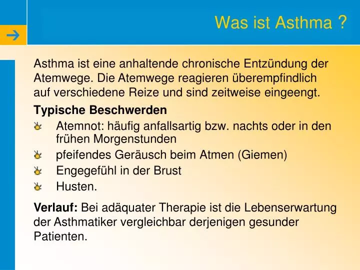 was ist asthma